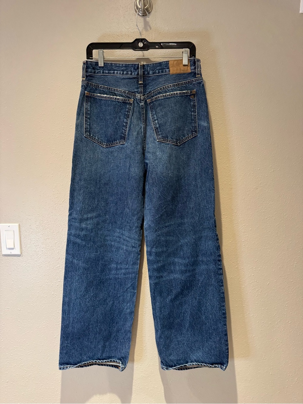 Madewell Low- Slung Baggy Wide-Leg Denim Jeans - Size 26 - Picture 2 of 6